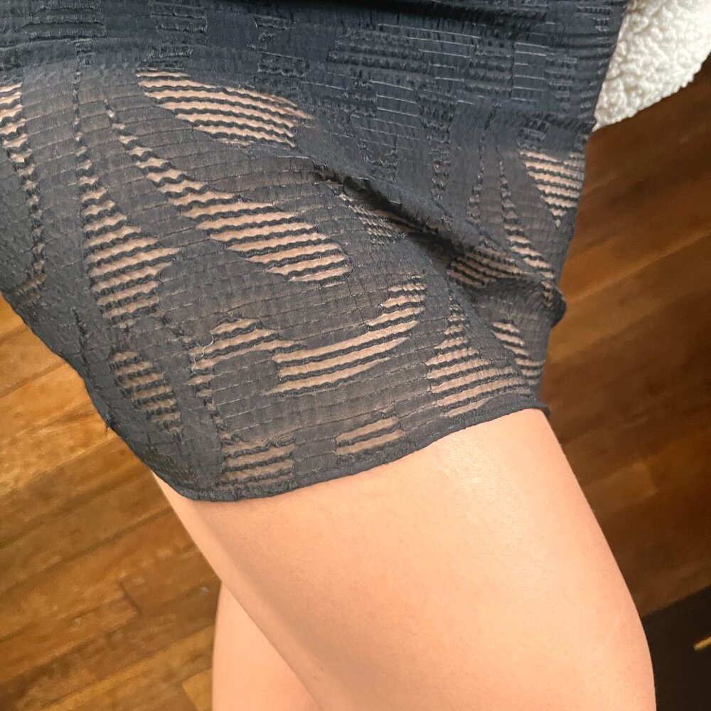 Tibi 100% Genuine Lamb and Lace Skirt